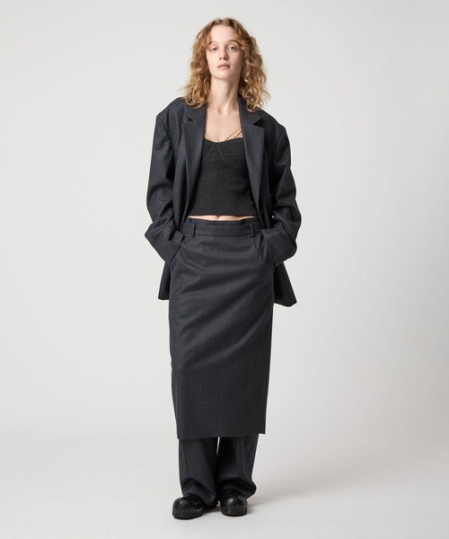 Coyseioダークグレー タイトスカート 6 スカート 「6(ROKU)」フラノ グレー タイトスカート : ZOZOTOWN