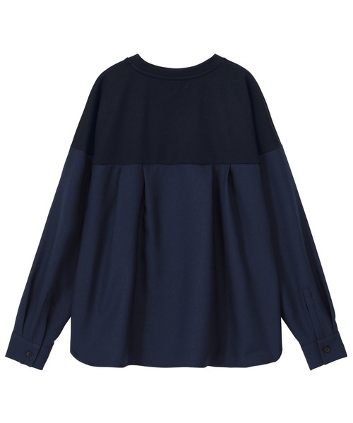 ZUCCa（ズッカ） ブラウス シャツ シャツドッキングジャージィー 
