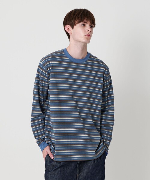 NICE WEATHER tシャツ 「NICE WEATHER」ボーダー ロングスリーブ T