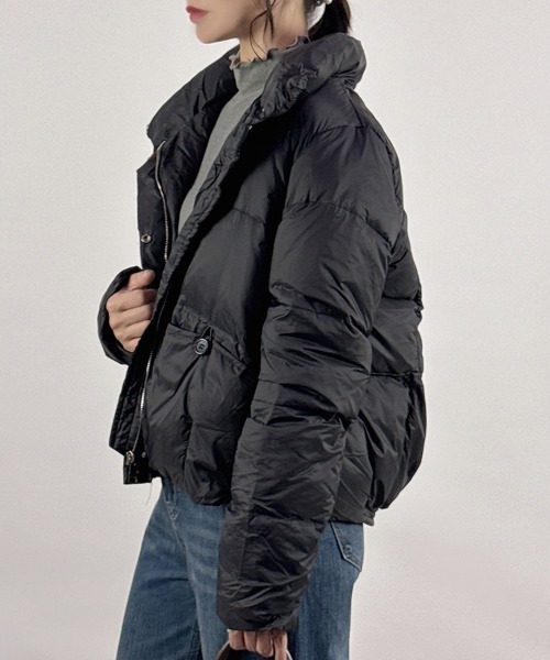 CLOTHY ダウンコート ダウンジャケット 「リアルダウン90％」無地