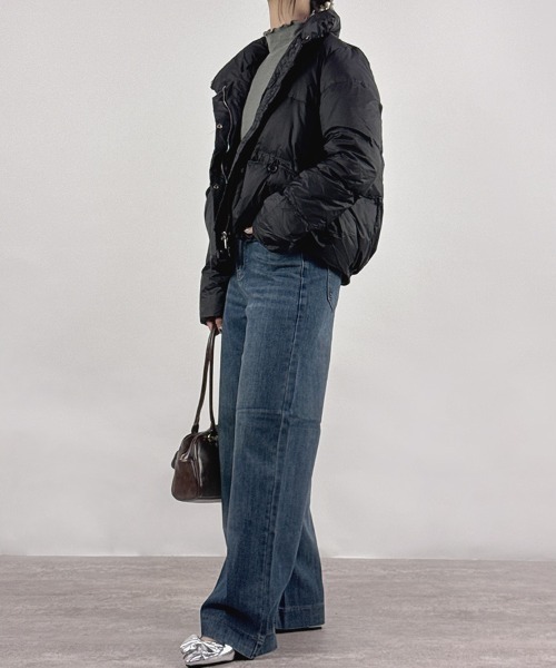 CLOTHY ダウンコート ダウンジャケット 「リアルダウン90％」無地