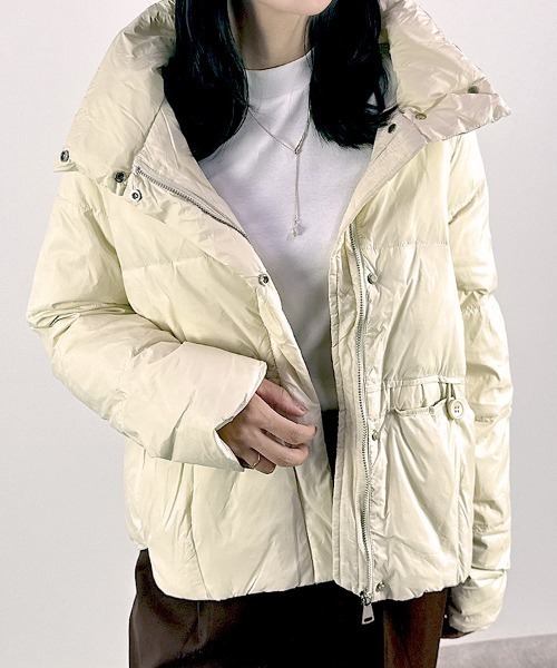 ♡ 美品　フォクシー　パフカラーダウンコートダウン90% あたたか CLOTHY ダウンコート ダウンジャケット 「リアルダウン90％」無地