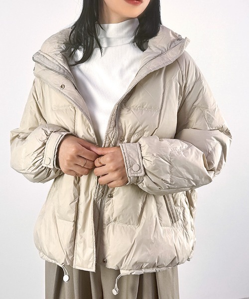 CLOTHY ダウンコート ダウンジャケット 「リアルダウン90％」無地