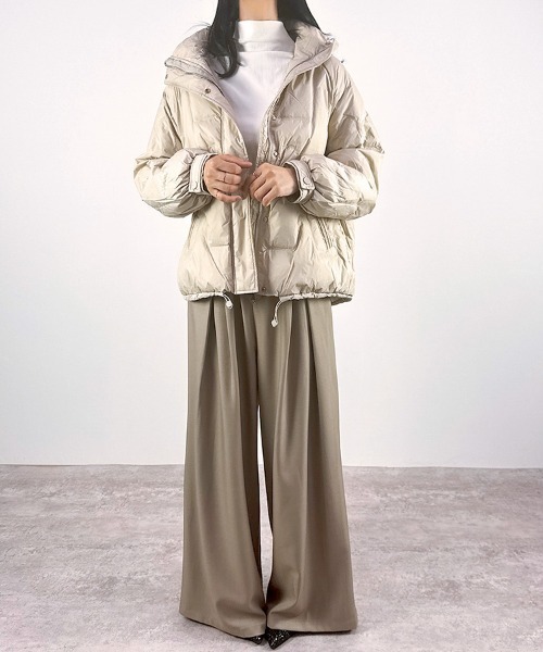 CLOTHY ダウンコート ダウンジャケット 「リアルダウン90％」無地