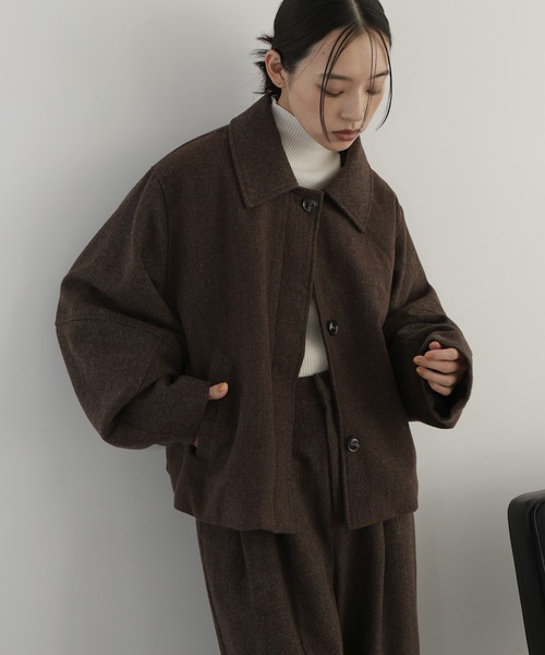 hellam（ヘラム） コート アウター チェックショートジャケット