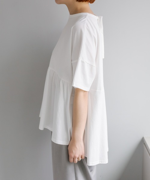 「PUAL CE CIN」 「Du noir」半袖カットソー FREE ブラック レディース_画像3