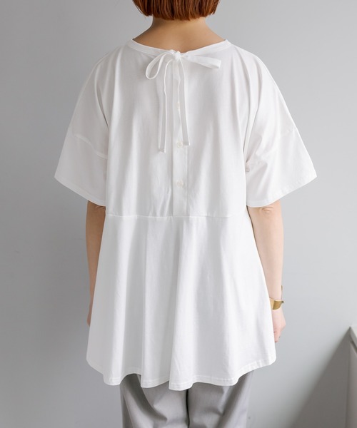 「PUAL CE CIN」 「Du noir」半袖カットソー FREE ブラック レディース_画像4