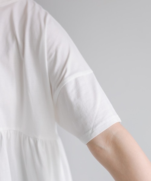 「PUAL CE CIN」 「Du noir」半袖カットソー FREE ブラック レディース_画像7