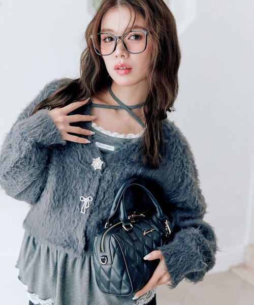 OLIVE des OLIVE（オリーブデオリーブ） カーディガン snow short