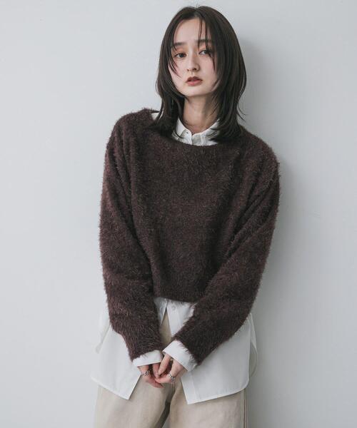 SENSE OF PLACE by URBAN RESEARCH ニット セーター クロップド