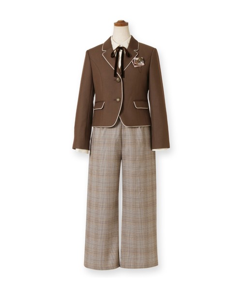 ELLE en noir  150  女の子　ブレザー　ワイドパンツスーツ ELLE en noir（エルアンノアール）の「【卒服】ブレザーワイドパンツ