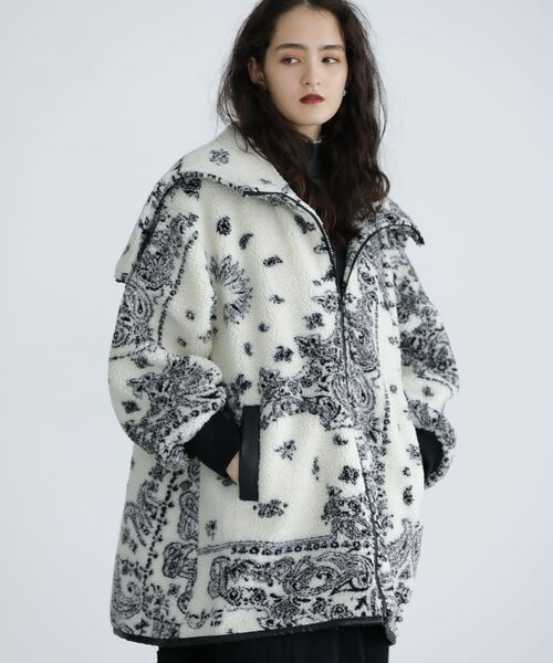 Green Parks（グリーンパークス） コート アウター ESCAR ペイズリー