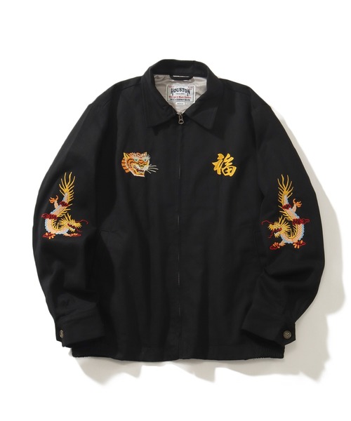 「HOUSTON」 ブルゾン L ブラック メンズ_画像3