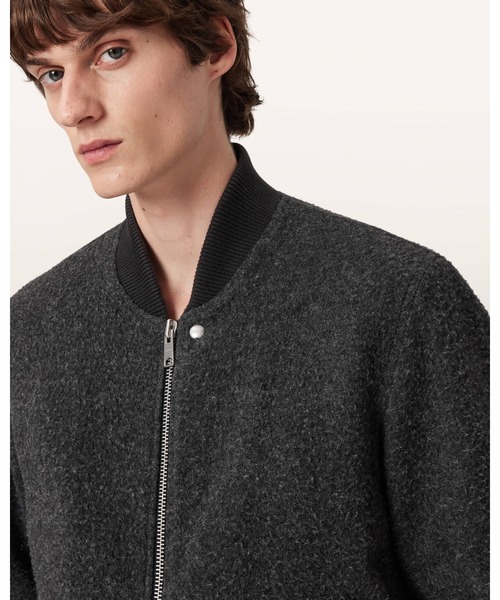 klasica ウールボンバー グレンチェック MA-1 フライトジャケット ALLSAINTS（オールセインツ） ma1 ma-1 SAKU WOOL BOMBER JACKET