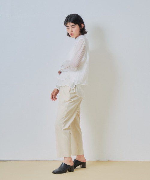 WHYTO（ホワイト） パンツ 「WHYTO. / ホワイト」センタープレス