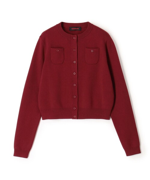 CABaN 赤 ニット カーディガン CABaN（キャバン） ニットカーディガン X-SMALL レッド レディース