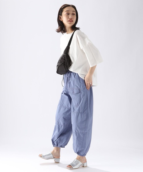 niko and…（ニコアンド） イージーパンツ FREE ブルー レディース