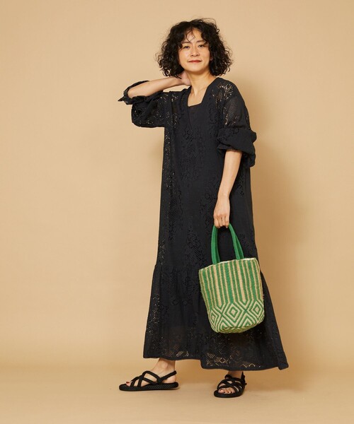 「Freada」 かごバッグ ONE SIZE グリーン レディース_画像4