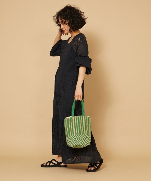 「Freada」 かごバッグ ONE SIZE グリーン レディース_画像7