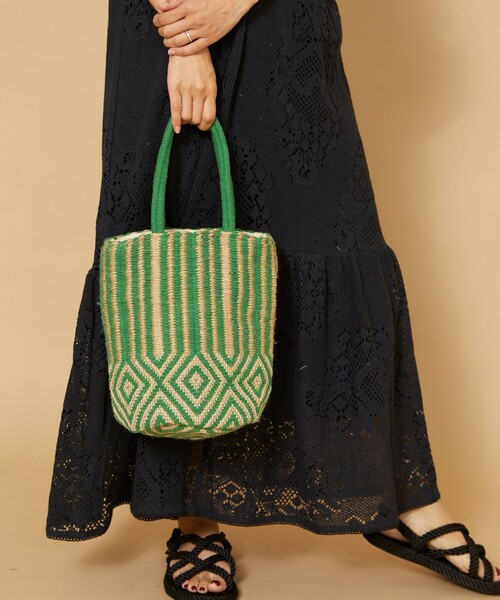 「Freada」 かごバッグ ONE SIZE グリーン レディース_画像9