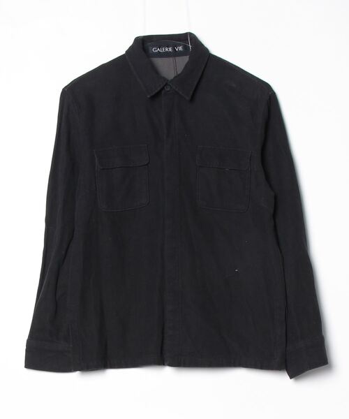 専用です！新品 GALERIE VIE ギャルリーヴィー コットンボイルシャツ GALERIE VIE（ギャルリー ヴィー） 長袖シャツ - ブラック レディース
