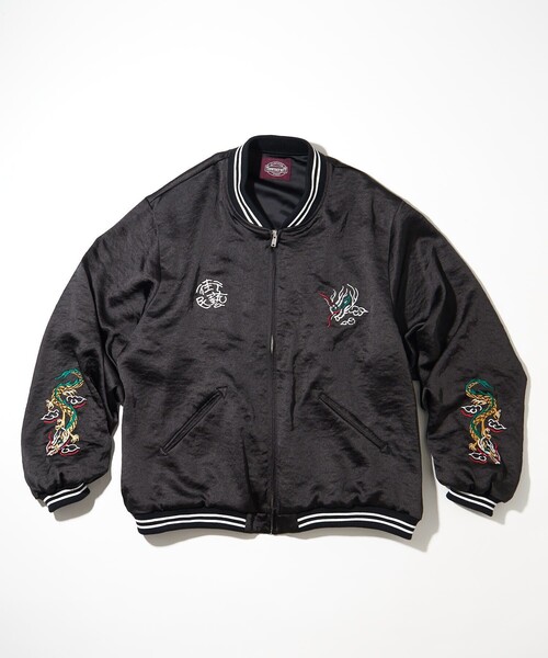 TOWNCRAFT（タウンクラフト） スカジャン MEDIUM ブラック メンズ