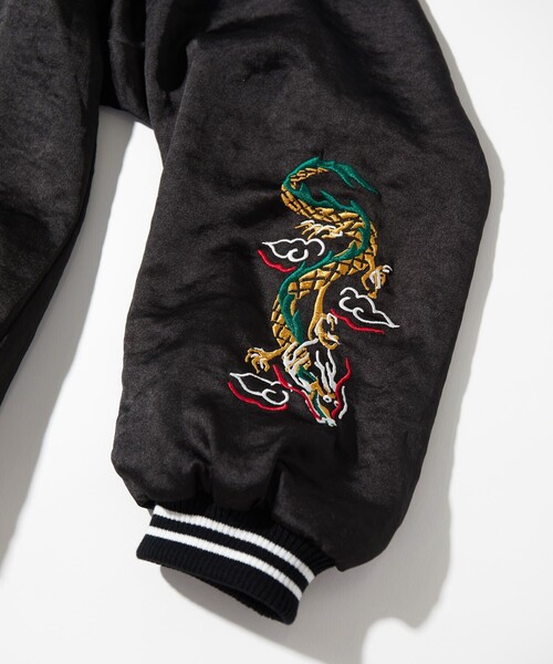 「TOWNCRAFT」 スカジャン MEDIUM ブラック メンズ_画像5