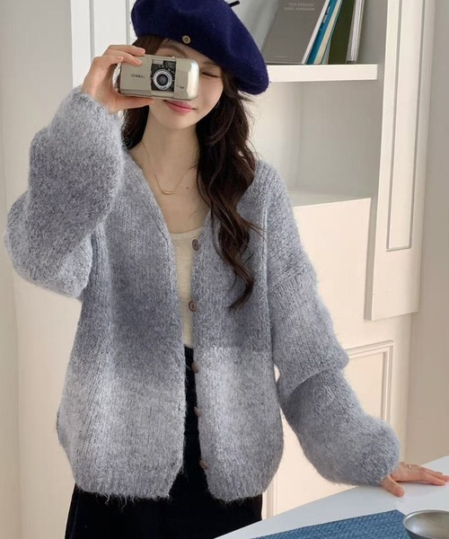 DAY CLOSET カーディガン ゆったり着られる厚手のオーバーサイズ。長袖