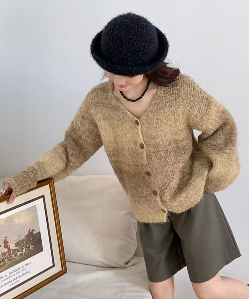 DAY CLOSET カーディガン ゆったり着られる厚手のオーバーサイズ。長袖