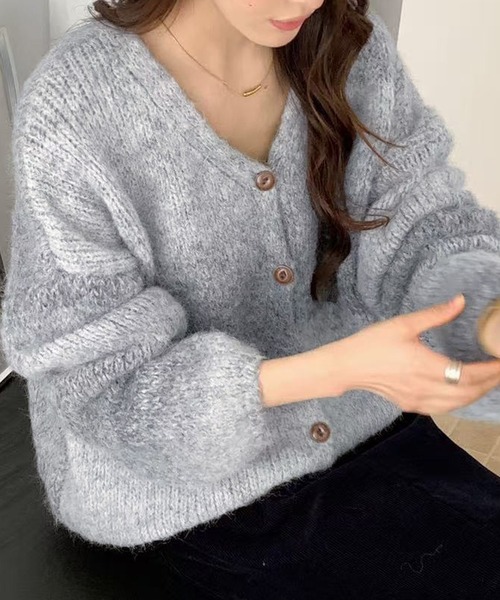 DAY CLOSET カーディガン ゆったり着られる厚手のオーバーサイズ。長袖