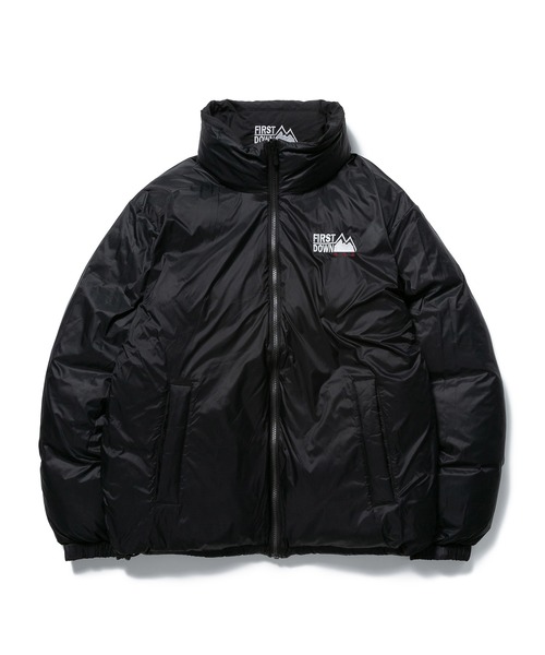 FIRST DOWN ブラック ダウンジャケット S FIRST DOWN（ファーストダウン） ダウンジャケット S ブラック メンズ
