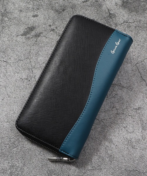 GROOVE GEAR（グルーブギア） 長財布 財布 本革 バイカラー 長財布