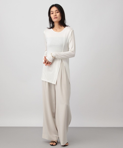 「A part by」 長袖カットソー FREE ブラック レディース_画像3