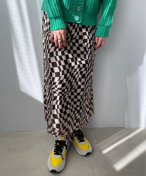 「SANSeLF」 ロングスカート FREE ベージュ レディース_画像7