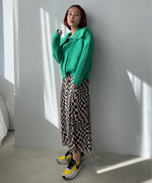 「SANSeLF」 ロングスカート FREE ベージュ レディース_画像8