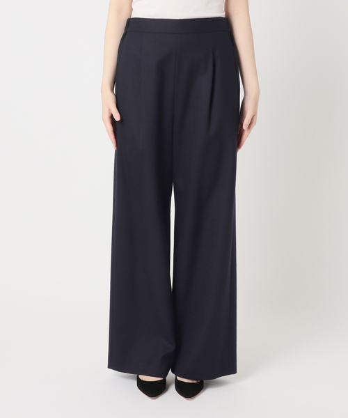 EVERYDAY I LIKE. スラックス パンツ *イージーワイドパンツ(フラノ)2