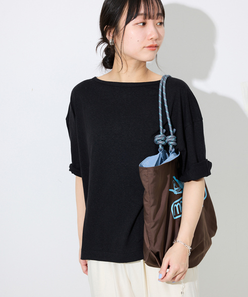 「SLOBE IENA」 半袖Tシャツ FREE ブラック レディース_画像5
