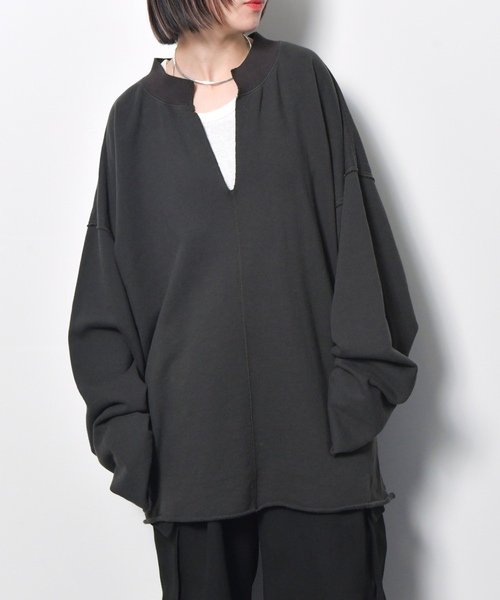 「CITYSHOP」 スウェットカットソー - グレー レディース_画像2