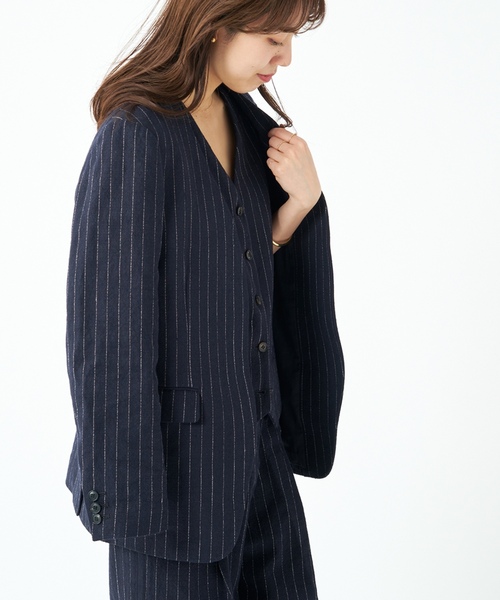 「Plage」 ジャケット 38 ネイビー レディース
