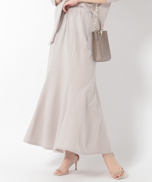 カオスのベージュニット フレアロングスカート Chaos（カオス） フレアスカート FREE ベージュ レディース : ZOZOTOWN