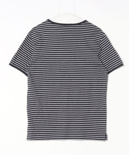 BURBERRY ストライプ Tシャツ BURBERRY（バーバリー） ボーダー柄半袖Tシャツ L グレー メンズ