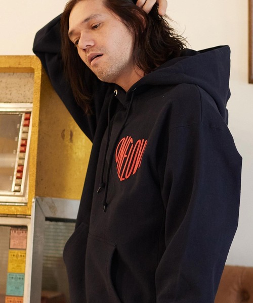 「CAMBIO」 プルオーバーパーカー S ピンク メンズ_画像2