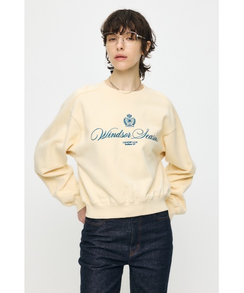 MOUSSY（マウジー） トレーナー スウェット CC EMBROIDERY プル