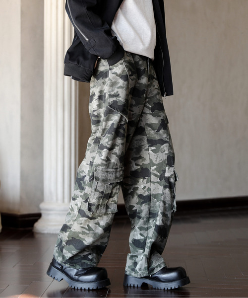 NEOS（KOKUYO） ワイドパンツ カーゴパンツ 「neos」ルーズシルエット