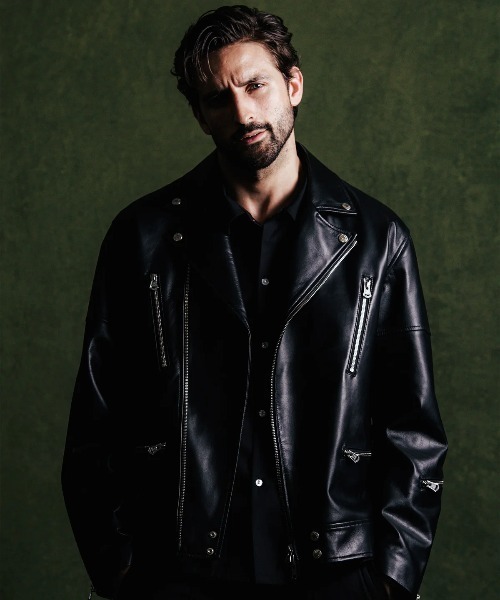 【訳あり】ライダースジャケット　メンズ　クライミー　CRIMIE 革ジャン CRIMIE（クライミー） 革ジャン ライダース W BIKER SPANISH LAMB