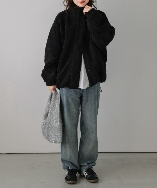 「La-gemme」 ジャケット フリー モカ レディース_画像5