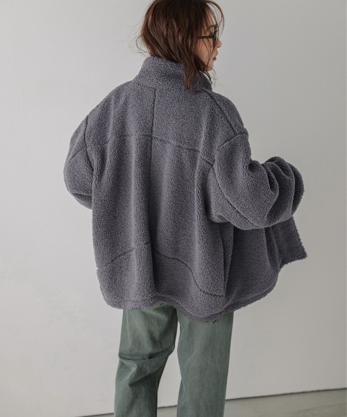 「La-gemme」 ジャケット フリー モカ レディース_画像8