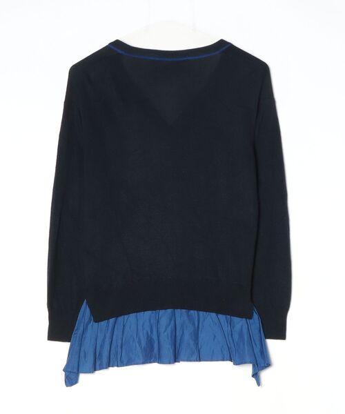 「MARECHAL TERRE」 ニットカーディガン 2 ネイビー レディース_画像2