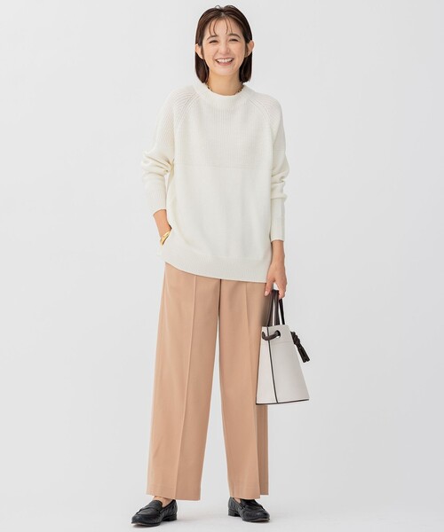 23区（ニジュウサンク） 長袖ニット 38 ベージュ レディース