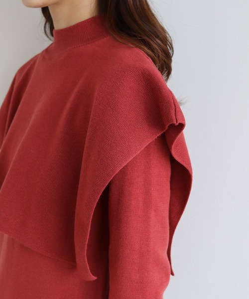 「HER CLOSET」 「SHE MO SHELLY」長袖ニット M ブラック レディース_画像8